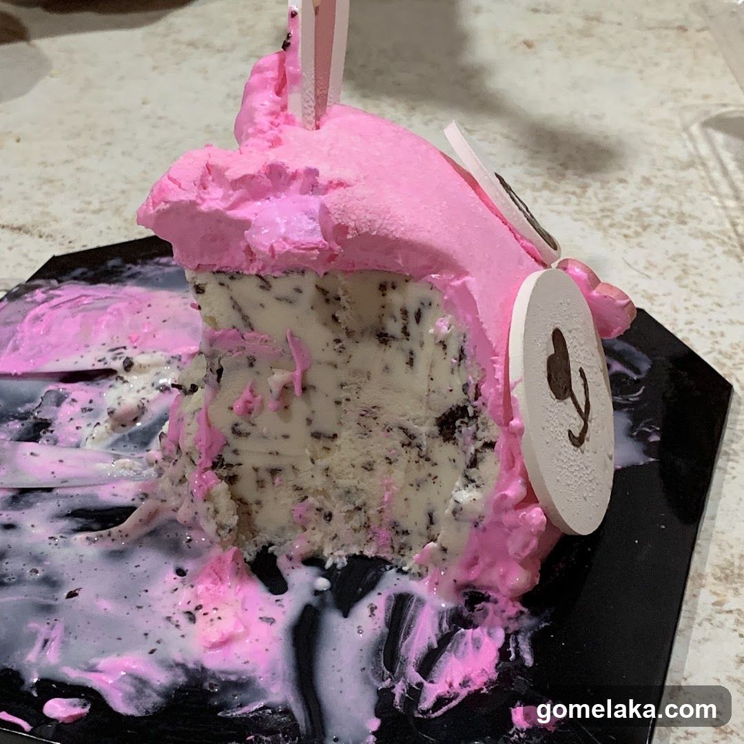 Pink Ice Cream Cake