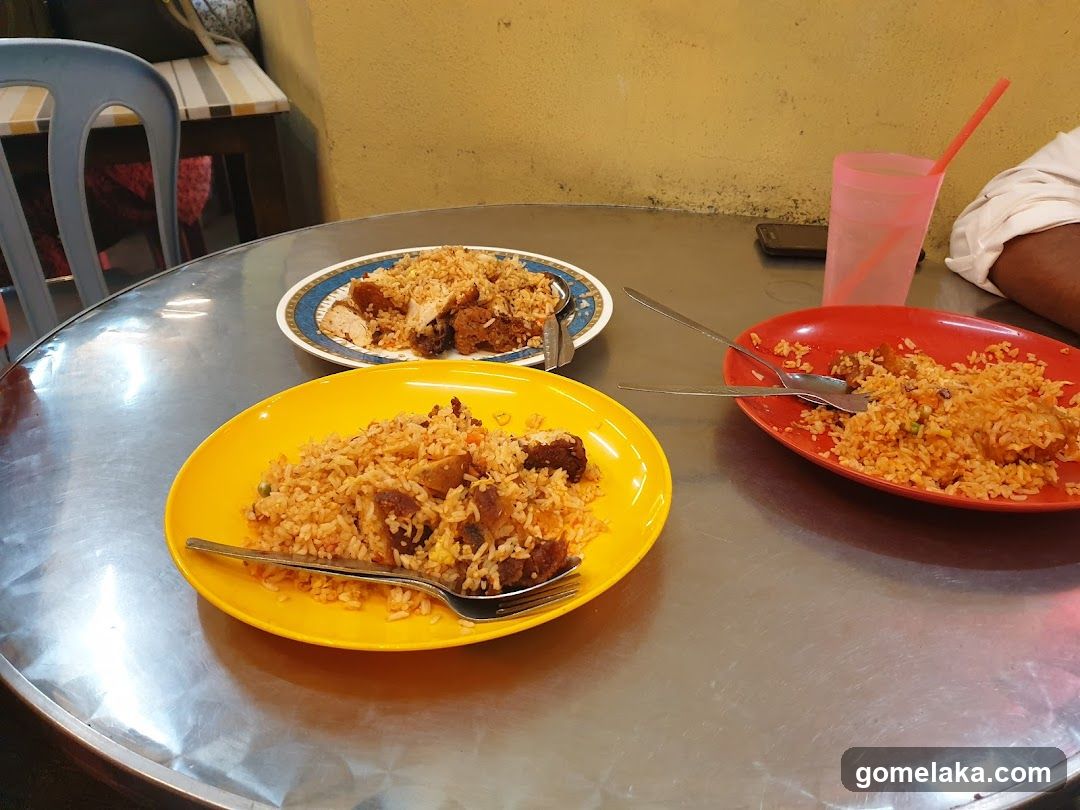 Dining Table with Rice Dishes