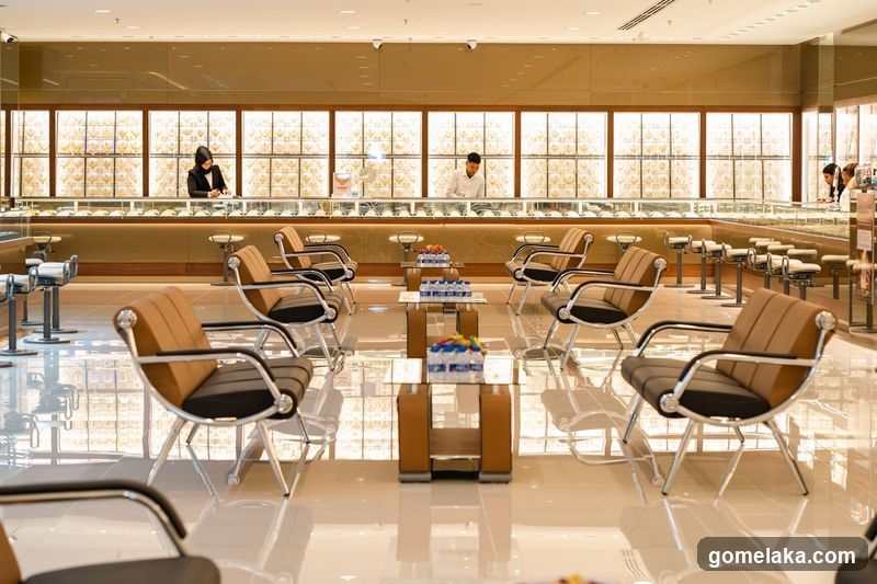 Interior of a luxury retail store