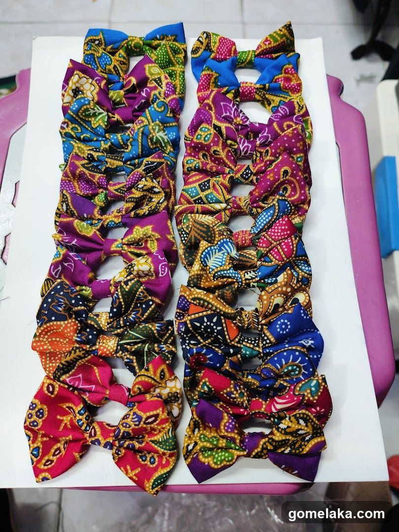 Batik Bow Ties Display