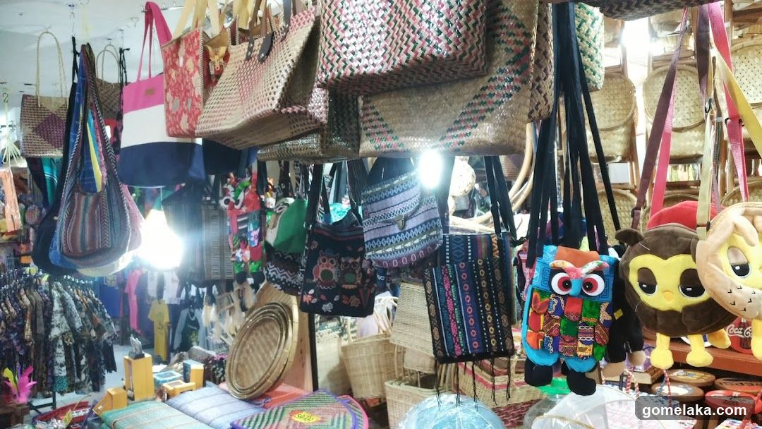 Market stall interior