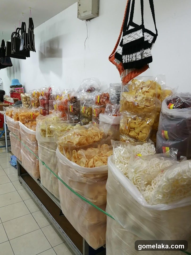 Interior of a food stall or shop