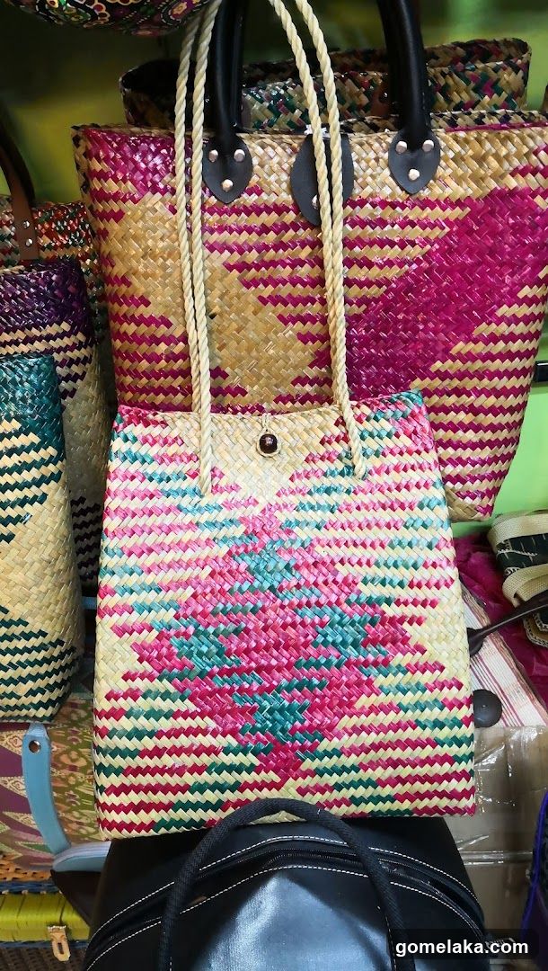Handwoven Baskets and Bags Display