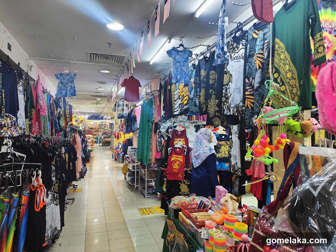 Interior of a clothing and merchandise store