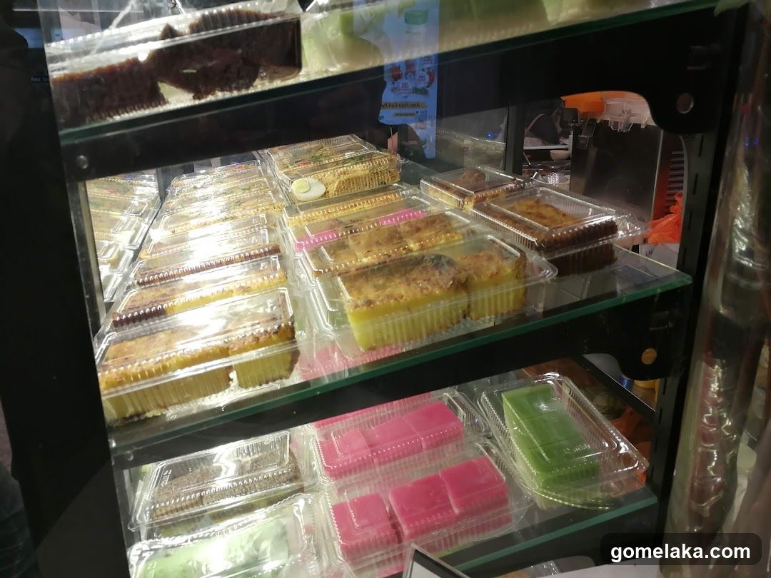 Display Case with Food Items