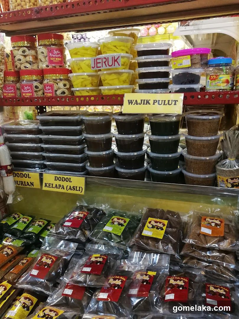 Interior of a food stall or shop