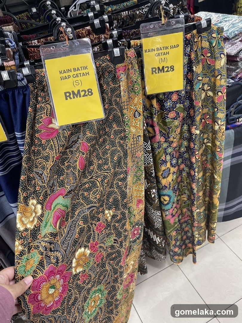 Batik Fabric Display