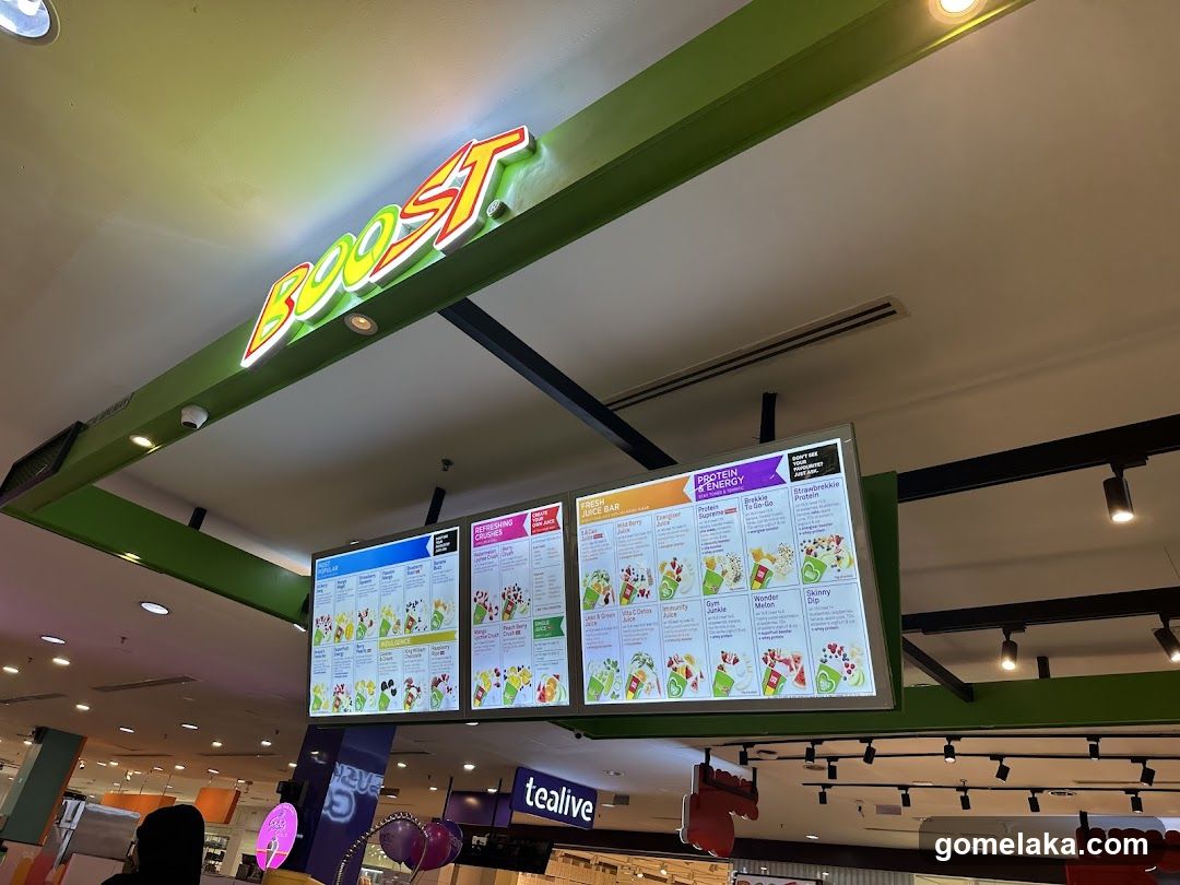 Interior of Boost store