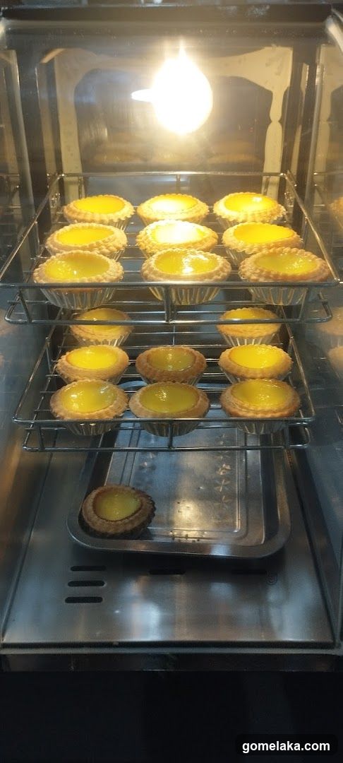 Egg Tarts in Oven