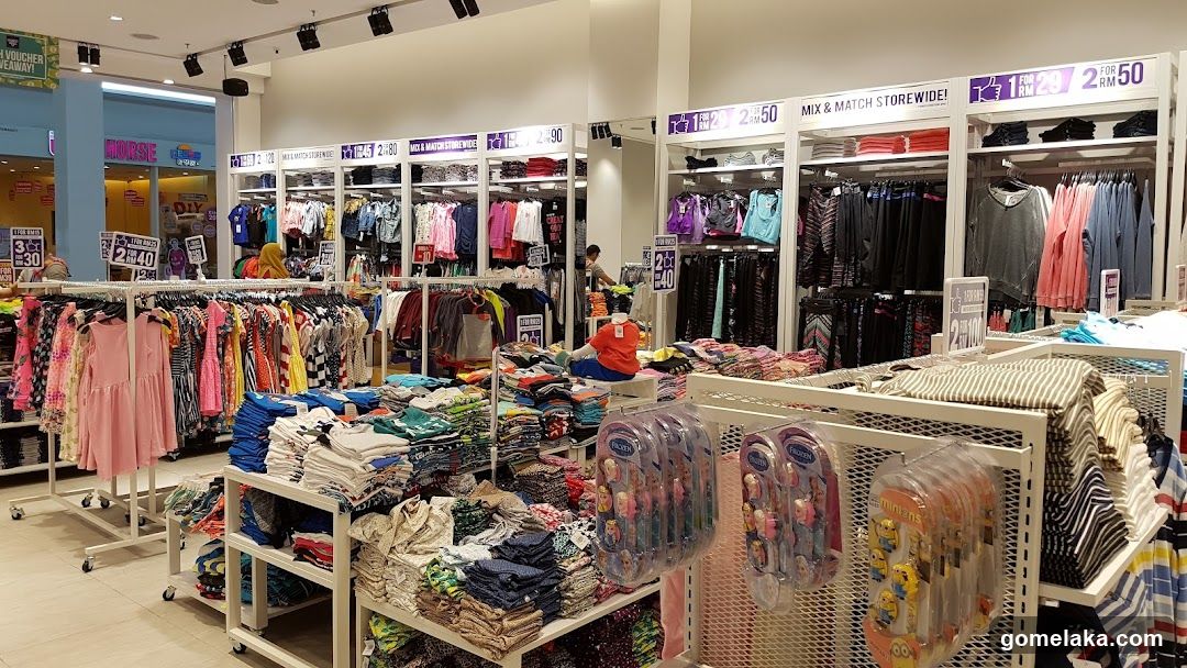 Interior of clothing store