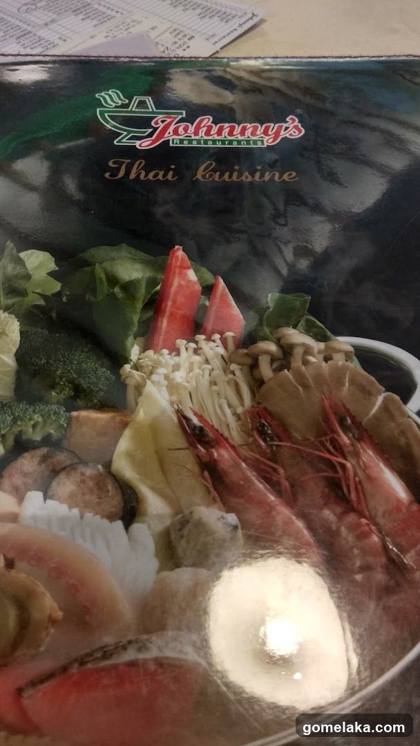 Johnny's Thai Cuisine Menu Cover