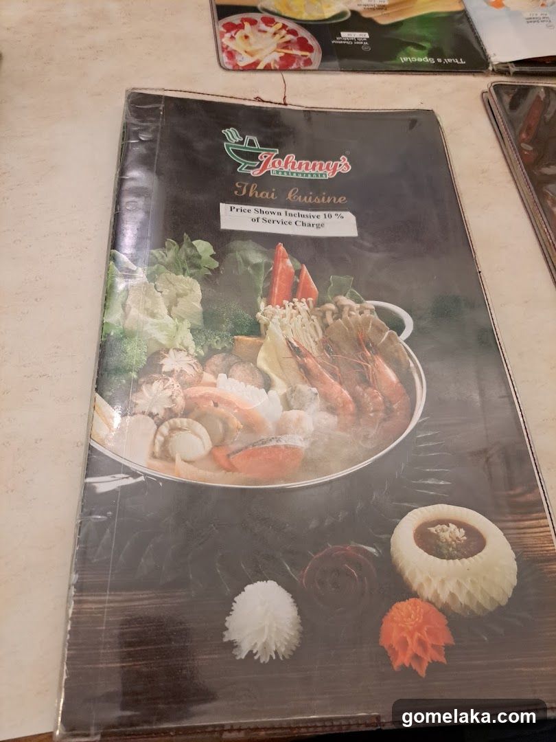 Johnny's Thai Cuisine Menu