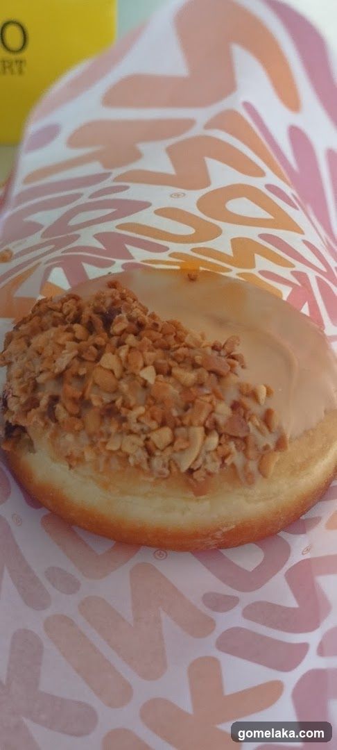 Donut with Peanut Crumbs