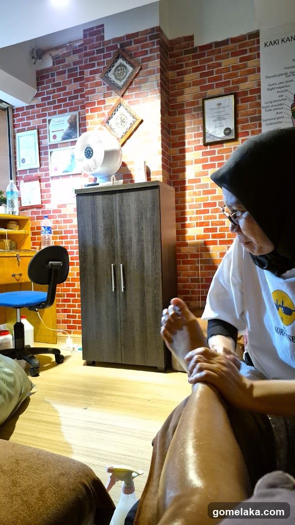 Interior of a wellness or massage shop