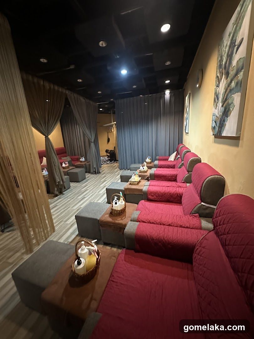 Interior of a relaxation lounge