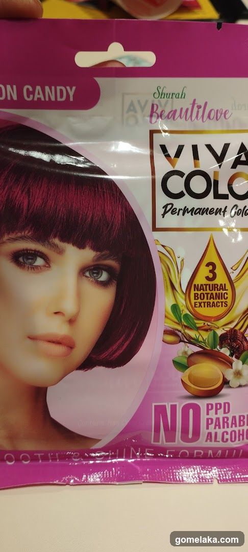 Permanent Hair Dye Package