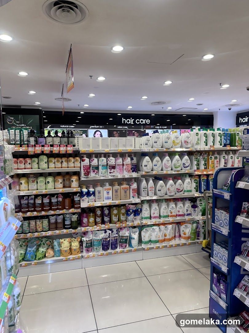 Store Interior Hair Care Section