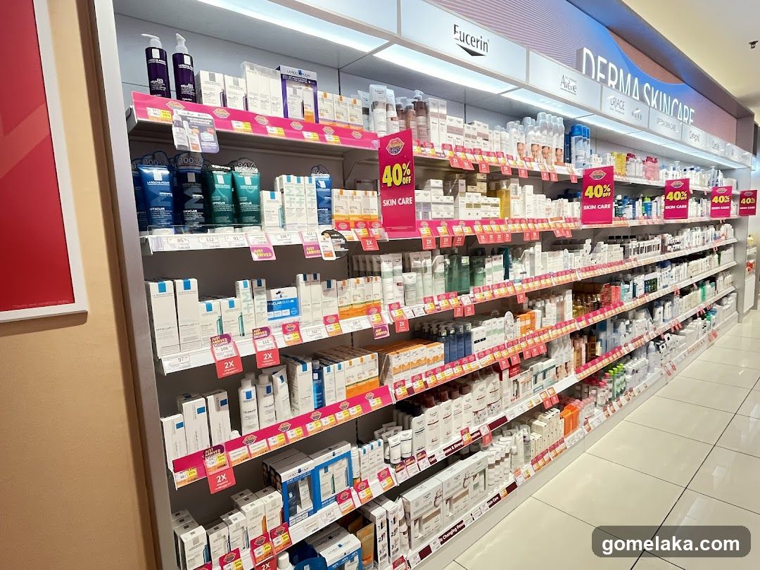 Retail Interior - Dermas Skincare Section