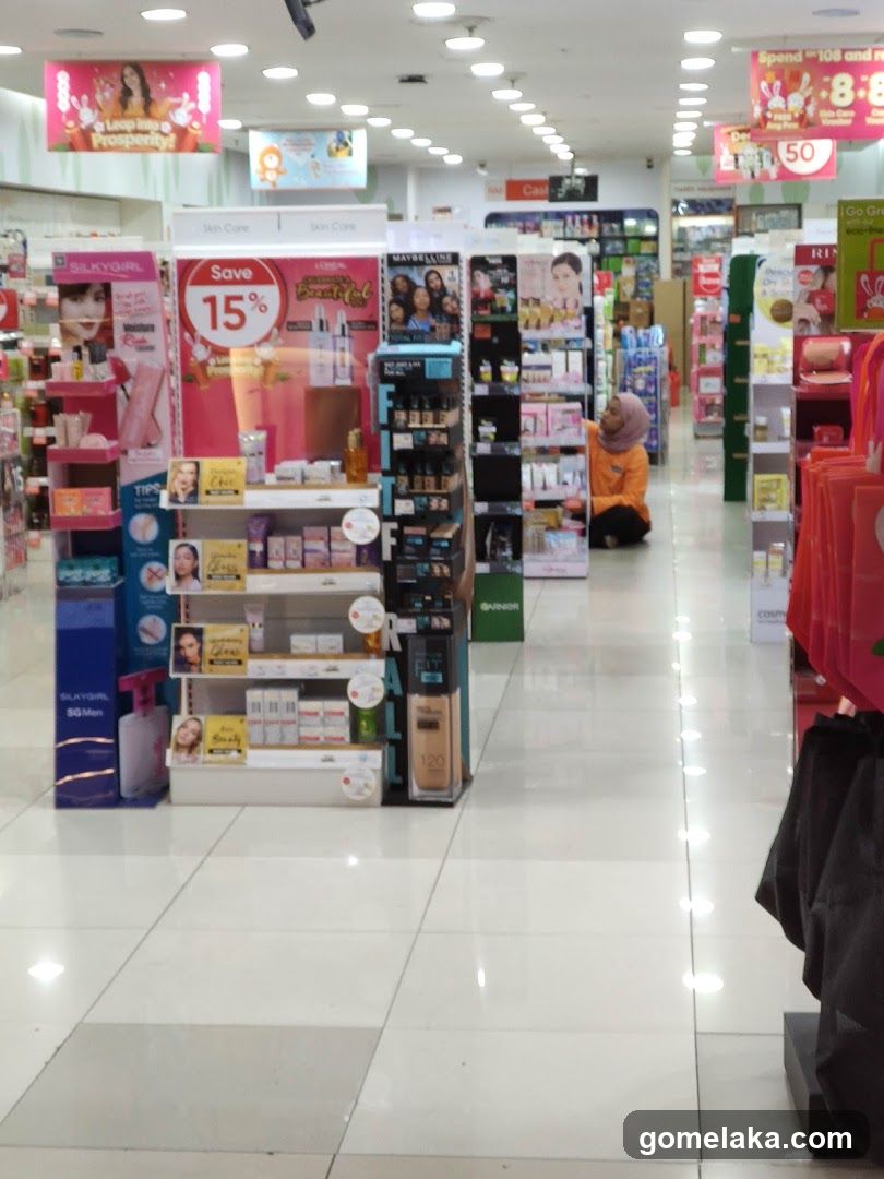 Interior of a retail store