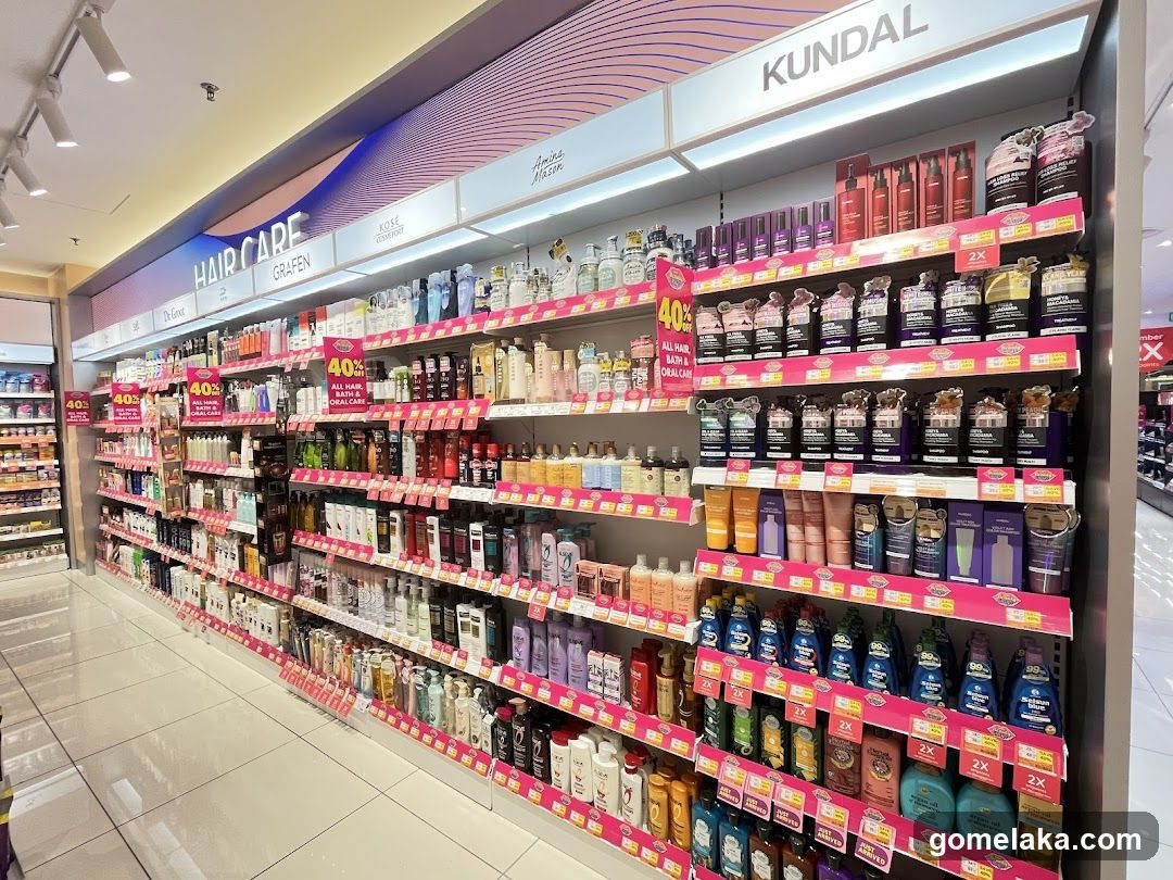 Haircare Section in Retail Store