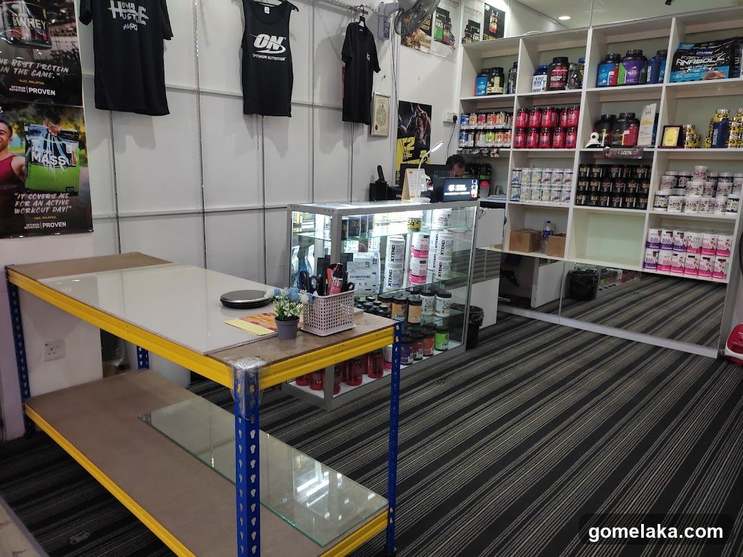 Fitness Supplement Store Interior
