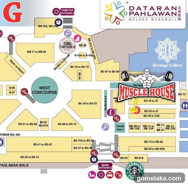 Melaka Megamall Map