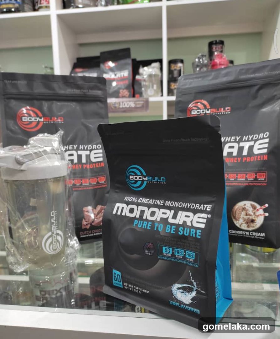 BodyBuild Nutrition Product Display