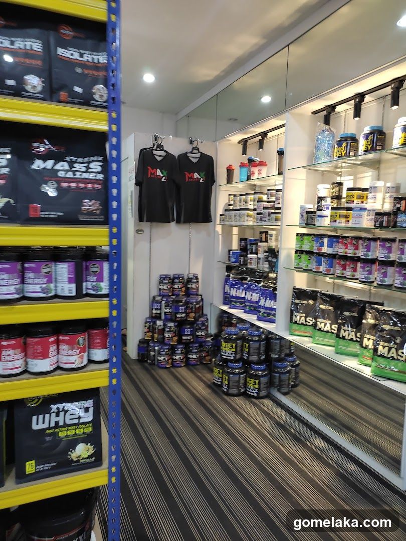 Interior of a fitness supplement store