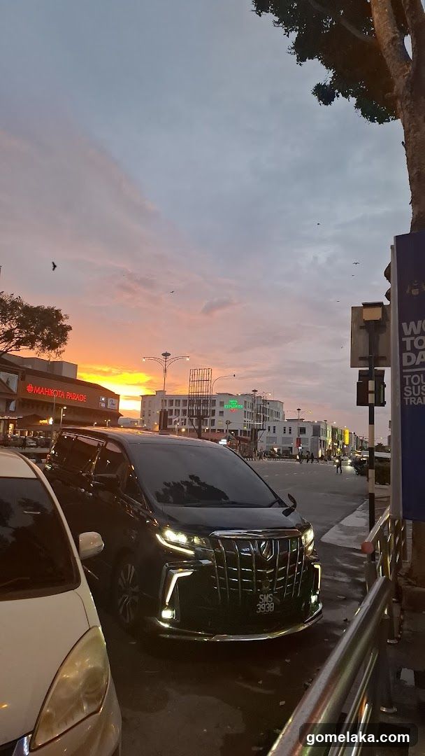 Street Scene at Sunset