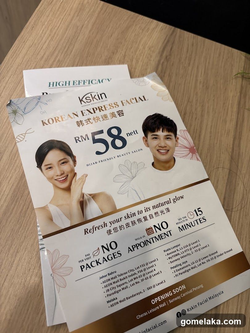 Kskin Korean Express Facial Flyer