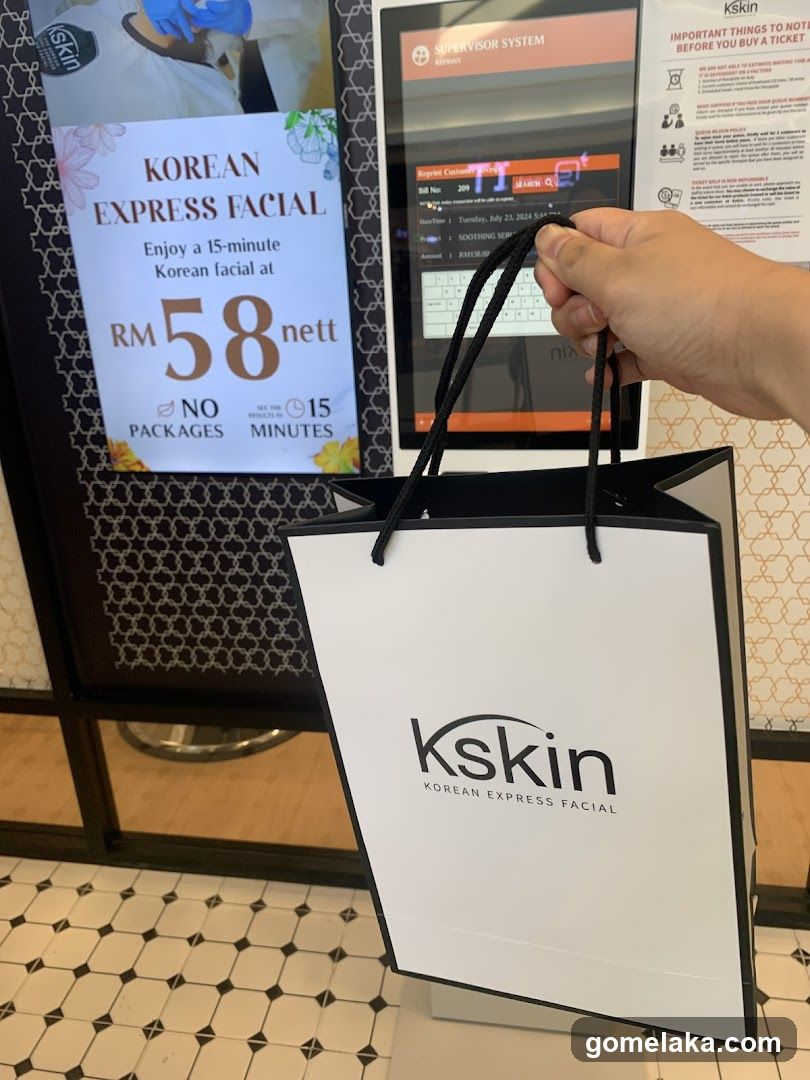 kskin Korean Express Facial Shop Interior