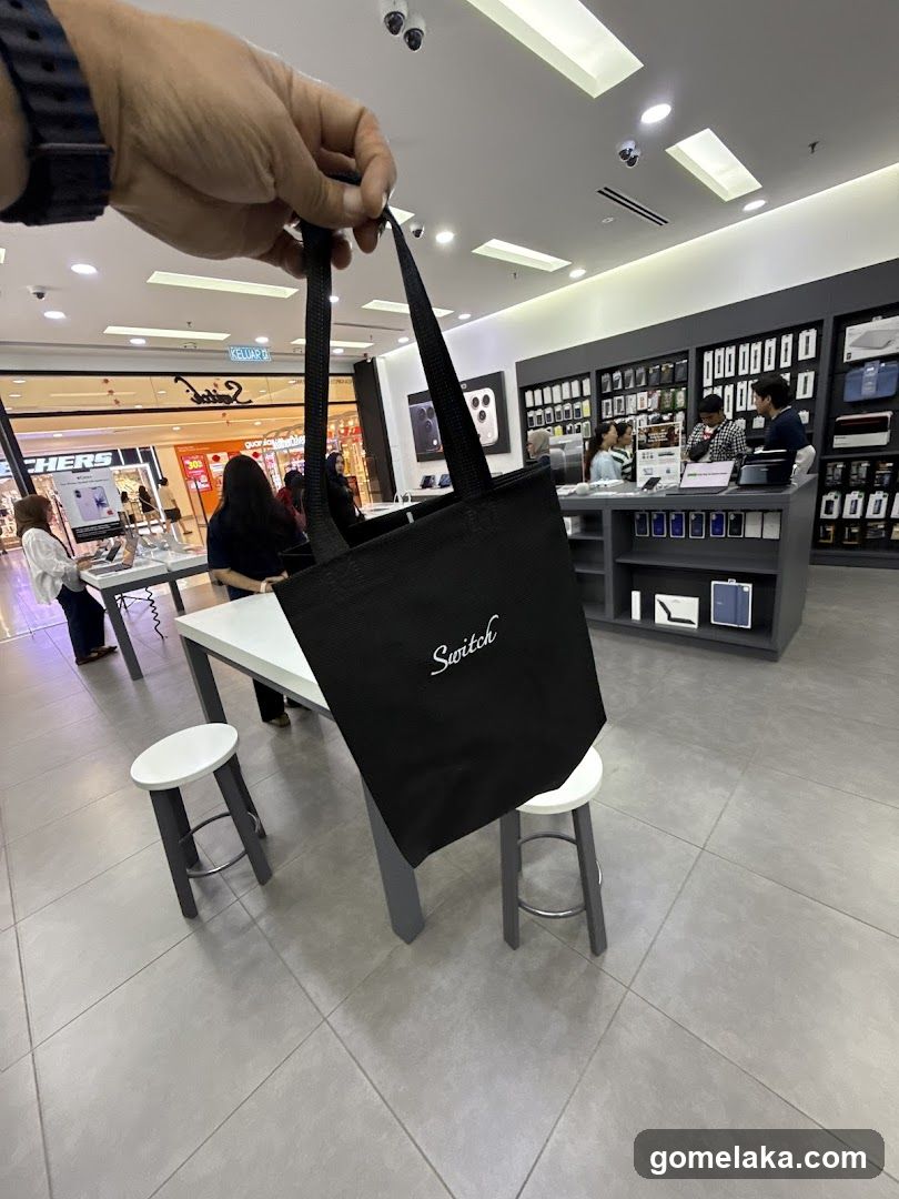 Inside a retail store
