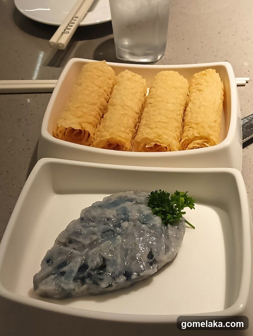Dining Table with Food Items