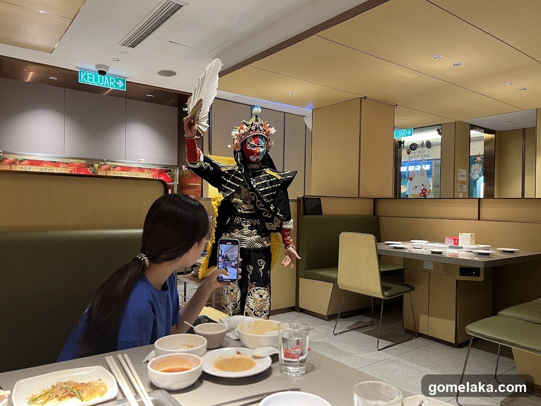 Restaurant Interior with Performer