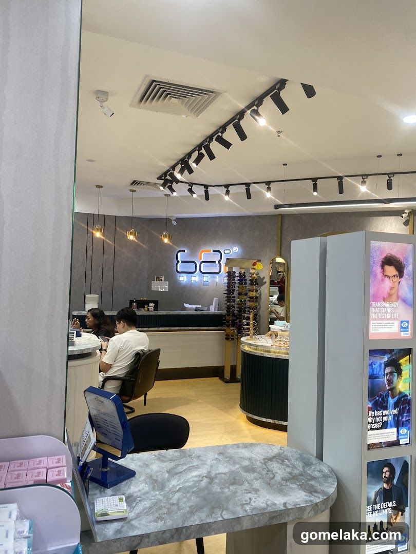 Interior of optical store