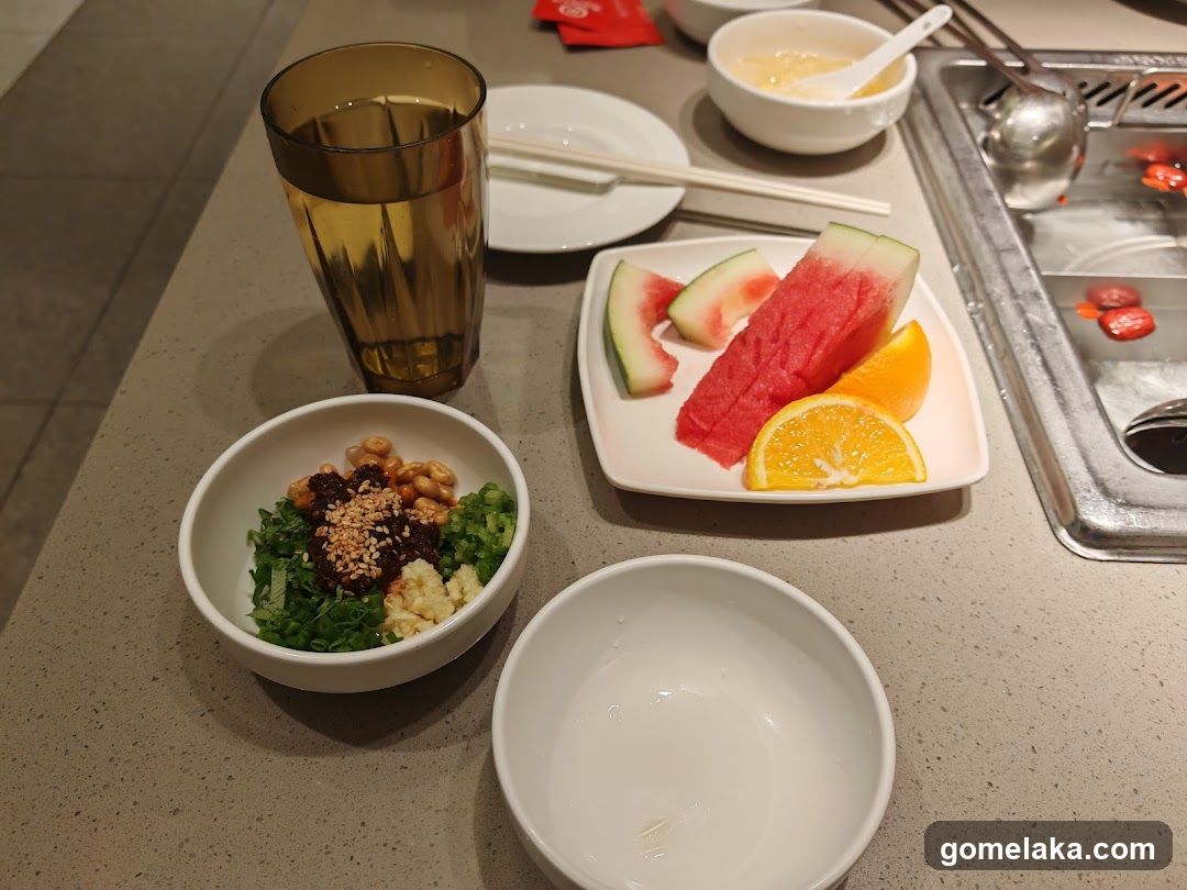 Dining table setup