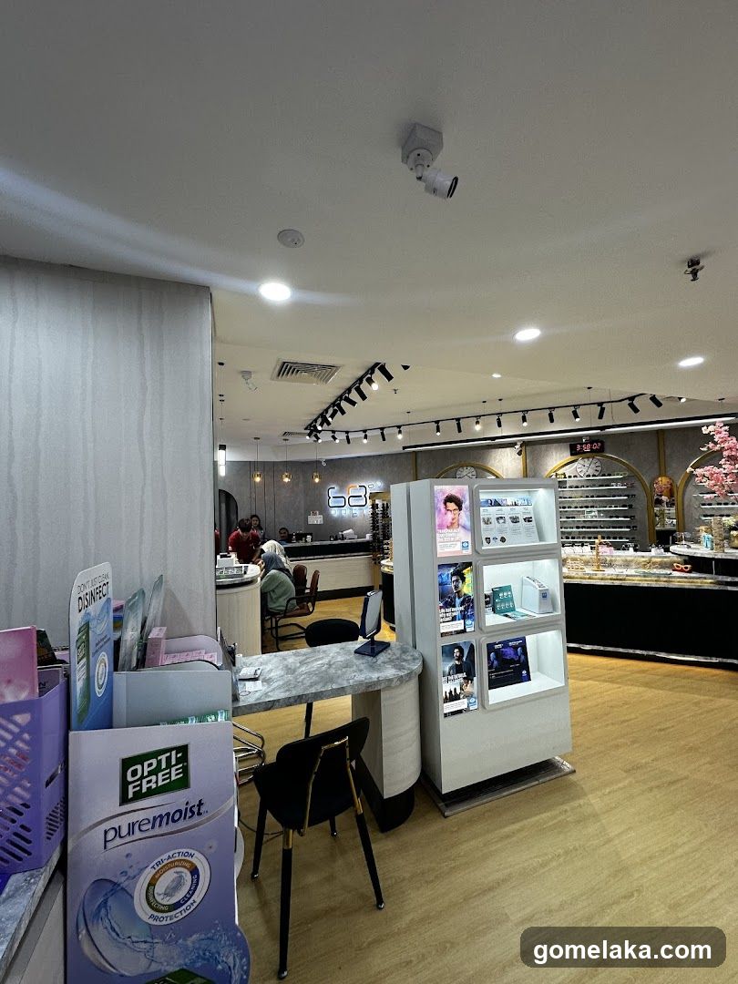 Interior of retail store