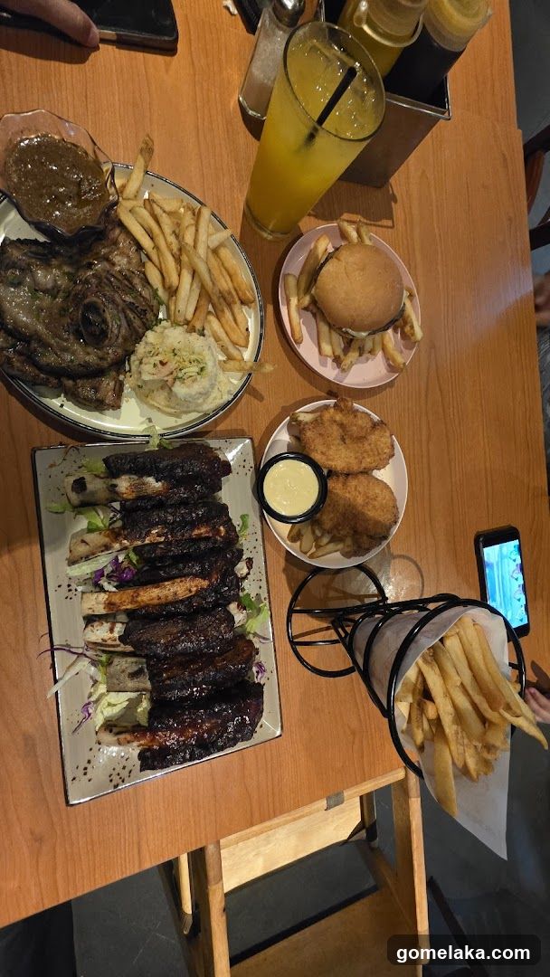 Table with various dishes