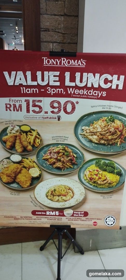 Tony Roma's Value Lunch Promotion