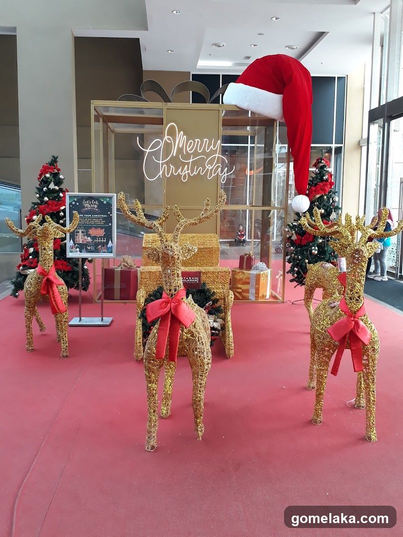 Christmas Decorations Inside Building