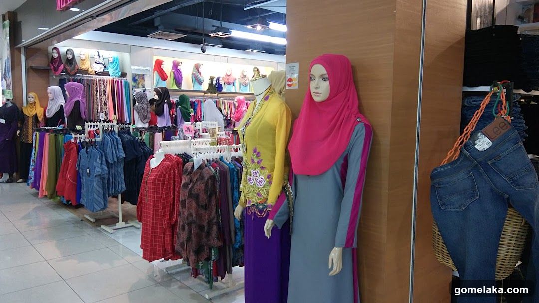 Interior of a clothing store