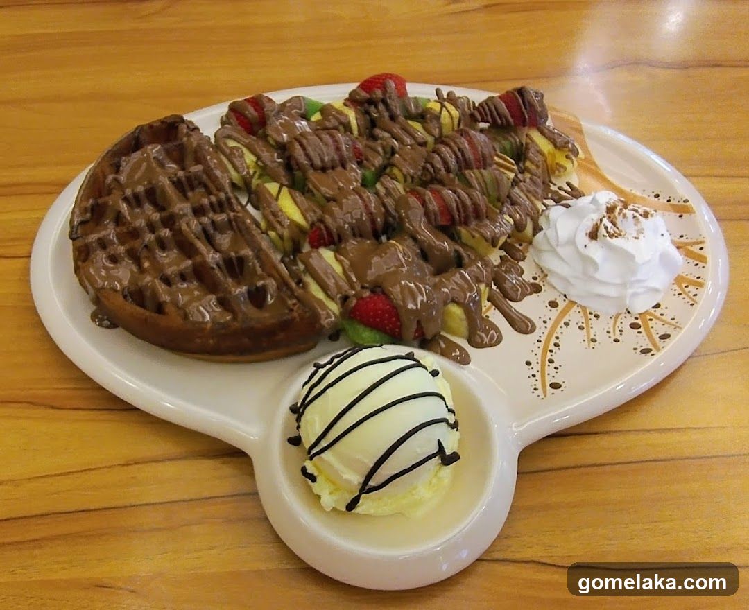 Waffle Dessert Plate