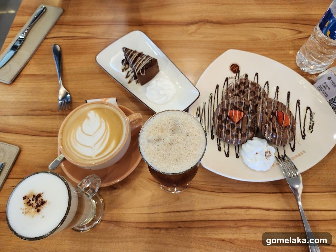 Tabletop Coffee and Dessert Spread