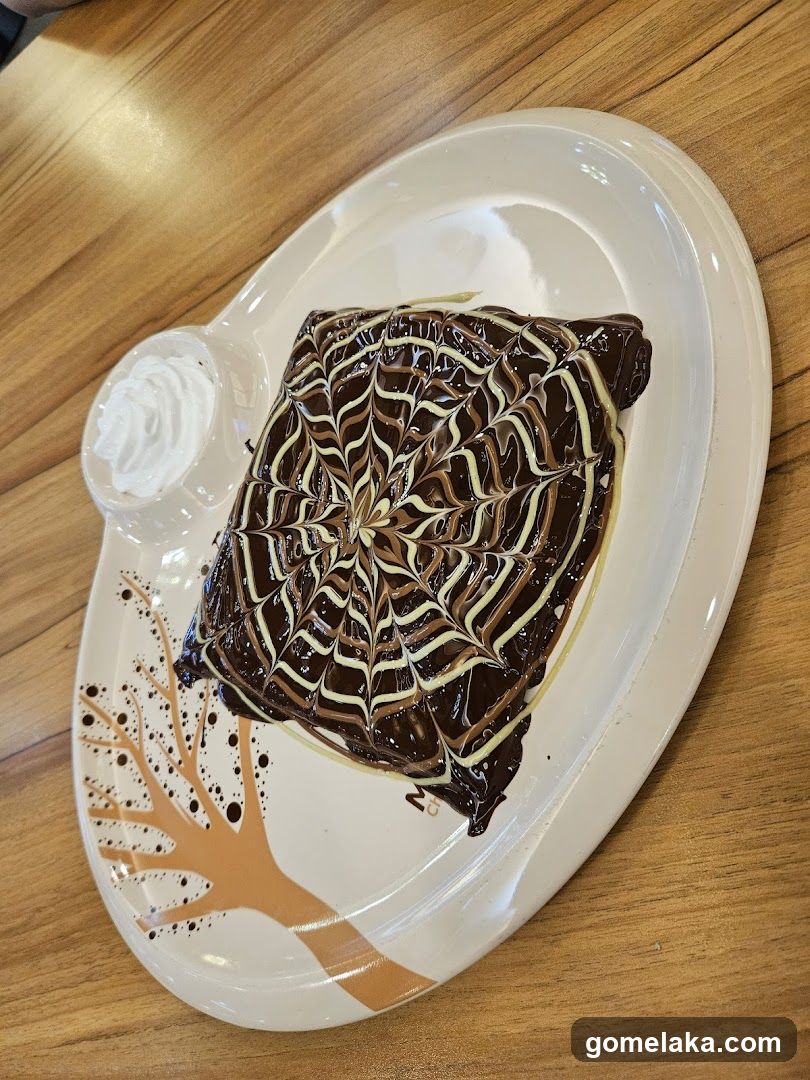 Chocolate Dessert on Plate