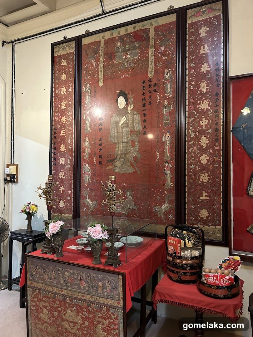 Interior Display with Traditional Chinese Artifacts