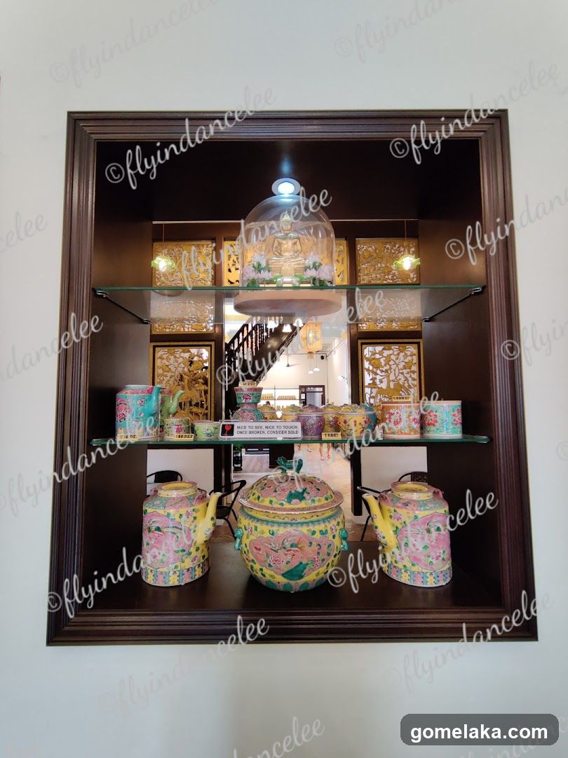 Display Cabinet with Decorative Items