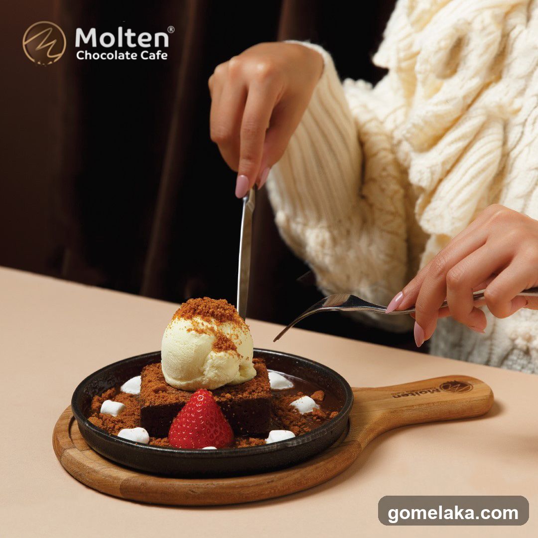 Molten Chocolate Cafe dessert