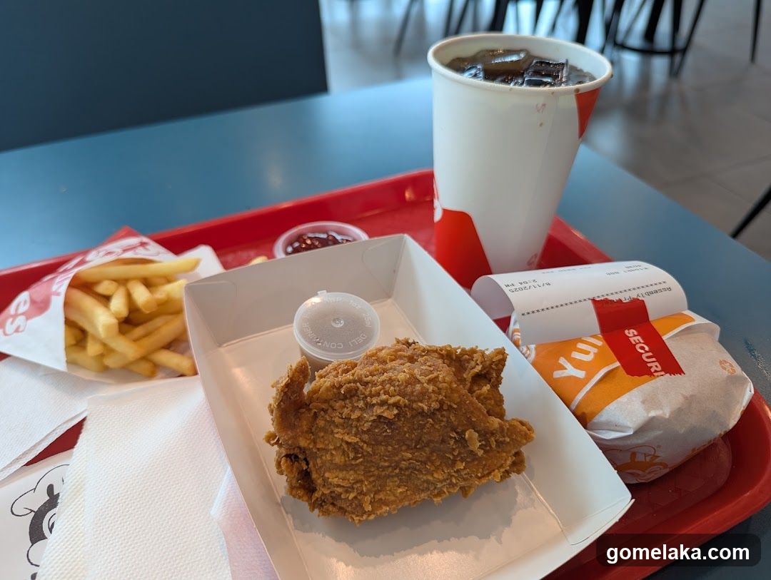 Fast Food Meal on Tray
