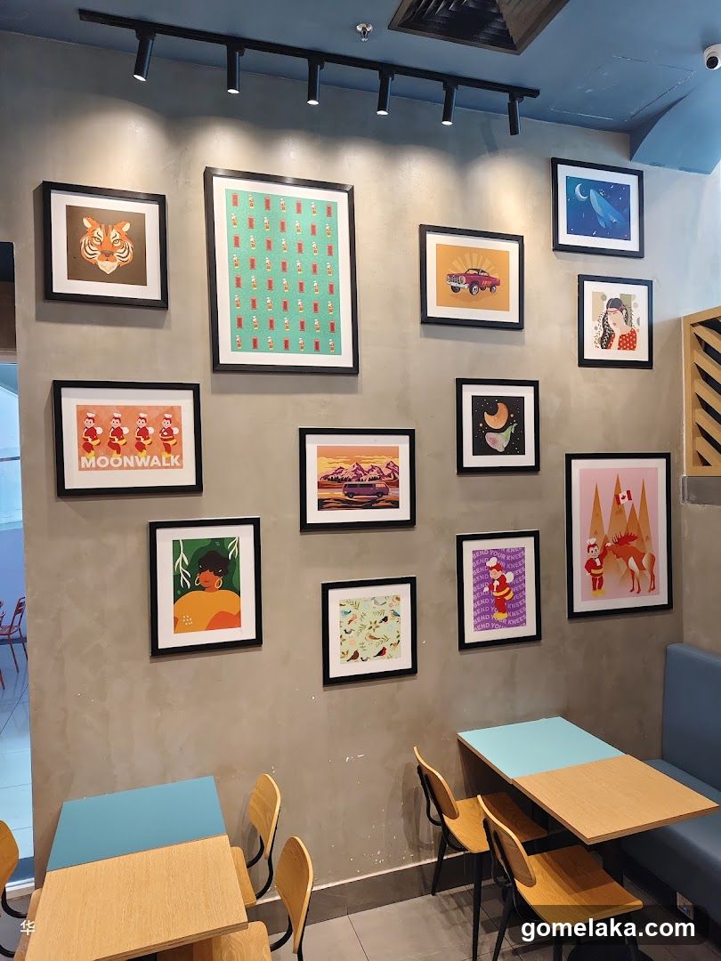 Interior Wall Decor and Seating Area