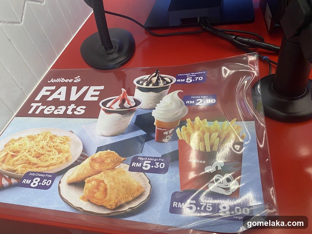 Jollibee FAVE Treats Menu